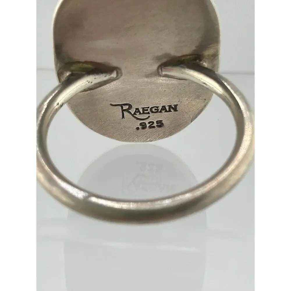 Raegan Hough Handmade Sterling Silver Statement Ring Size 8